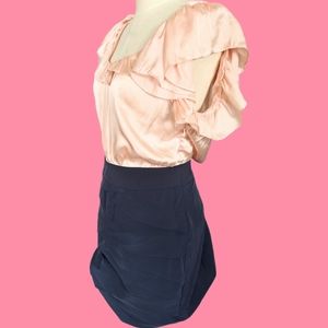 ESLEY tulip tiered ruffle dress